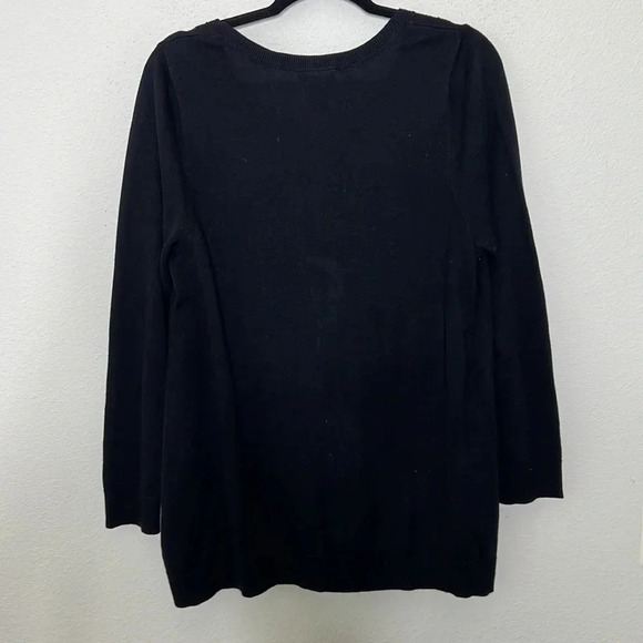 Catherines NWT black festive cardigan with embellishments size 0X plus size - Picture 2 of 5